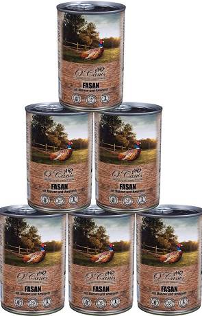 O'Canis Mokra Karma z bażantem i marchewką dla psa 6x400g PAKIET