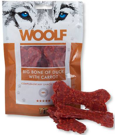 Woolf Big Bone of Duck with Carrot Przysmak z kaczką i marchewką dla psa op. 100g