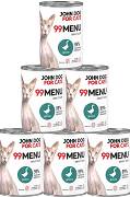 John Dog for Cats Adult 99 MENU Goose Mokra Karma z gęsią dla kota 6x400g PAKIET