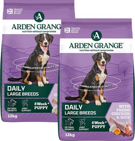 Arden Grange DOG Junior Large Chicken Karma sucha z kurczakiem op. 2x12kg DWU-PAK