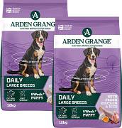 Arden Grange DOG Junior Large Chicken Karma sucha z kurczakiem op. 2x12kg DWU-PAK