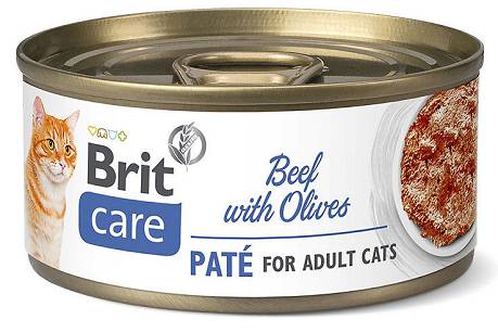 Brit Care CAT Beef with Olives Karma mokra z wołowiną i oliwkami op. 70g