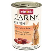 Animonda Carny CAT Kitten Karma mokra z cielęciną, kurczakiem i indykiem op. 400g