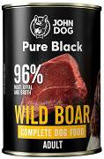 John Dog Adult Pure Black Wild Boar Karma z dziczyzną dla psa op. 400g