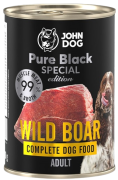 John Dog Adult Pure Black Wild Boar Karma z jagnięciną dla psa op. 400g