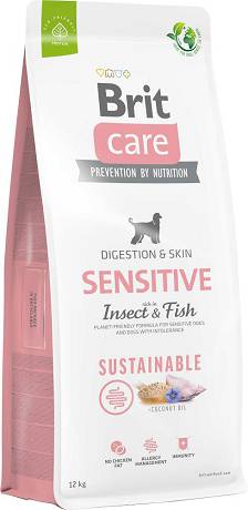 Brit Care DOG Adult Sustainable Sensitive Insect&Fish Karma sucha z owadami i rybą op. 12kg