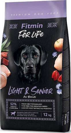 Fitmin For Life DOG Adult Light&Senior Karma sucha op. 12kg + 1kg GRATIS