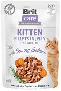 Brit Care CAT Kitten Fillets in Jelly Salmon Karma mokra z łososiem op. 85g