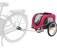 Trixie Czerwono-czarna Przyczepa rowerowa dla psa rozm. 53x60x60/117cm nr kat. 12813