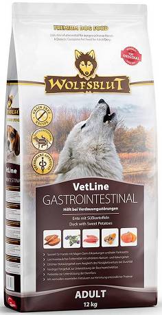 Wolfsblut DOG Adult VetLine Gastrointestinal Karma sucha z kaczką op. 12kg
