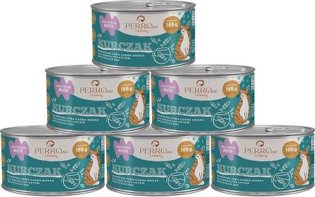 PerroLand CATering Adult Mokra Karma z kurczakiem dla kota 12x185g PAKIET