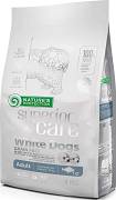Nature's Protection Adult Small Superior Care White Dogs Fish Sucha Karma z rybą dla psa z białą sierścią 1.5kg