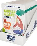 Animal Island Everyday Turkey in Broth Mokra Karma z indykiem w rosole dla kota 12x85g
