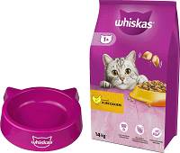 Whiskas CAT Adult Karma sucha z kurczakiem i warzywami op. 14kg + MISECZKA WHISKAS GRATIS