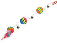 Trixie Kulki Zabawka z dzwoneczkami i piórkami dla kota śr. 3.5cm nr kat. 4133