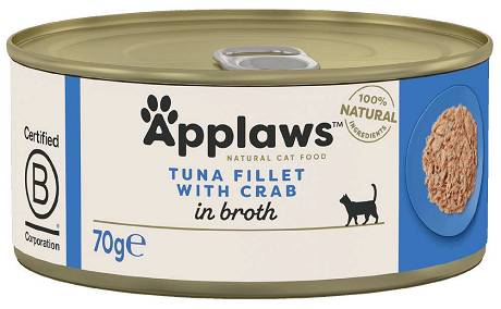 Applaws Natural CAT Food Karma mokra z tuńczykiem i krabem op. 70g