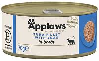 Applaws Natural CAT Food Karma mokra z tuńczykiem i krabem op. 70g