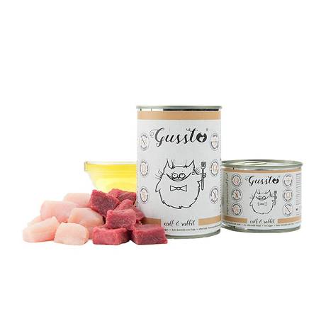 Gussto CAT Fresh Calf&Rabbit Karma mokra z cieleciną i królikiem op. 6x400g PAKIET