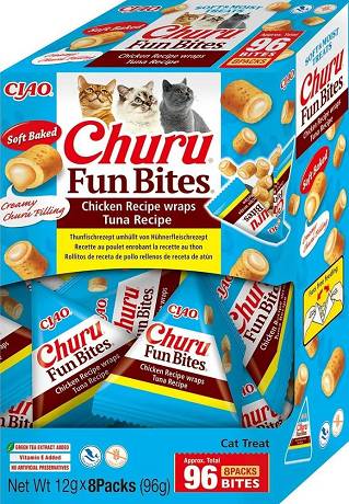 Inaba Ciao Churu Fun Bites Chicken with Tuna Recipe Przysmak dla kota 8x12g