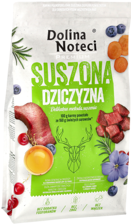 Dolina Noteci Premium Adult Suszona Karma z dziczyną dla psa 9kg