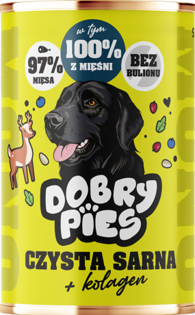Dobry Pies Adult Mono Mokra Karma z sarną dla psa 400g