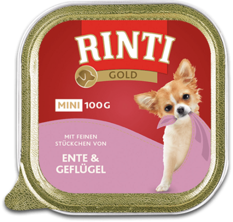 Rinti Gold Mini DOG (mit ente&geflugel) Karma mokra z kaczką i drobiem op. 100g