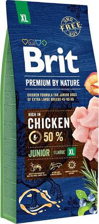 Brit Premium by Nature DOG Junior Extra Large Karma sucha op. 15kg