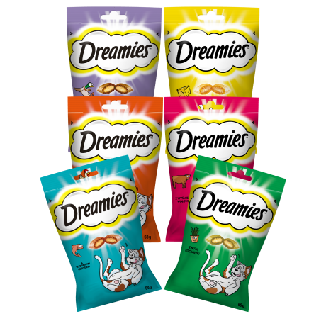 Dreamies Przysmak MIX smaków dla kota 6x60g PAKIET