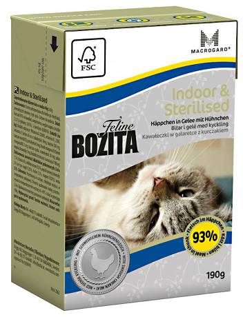 Bozita CAT Indoor&Sterilised Karma mokra z kurczakiem (galaretka) op. 190g
