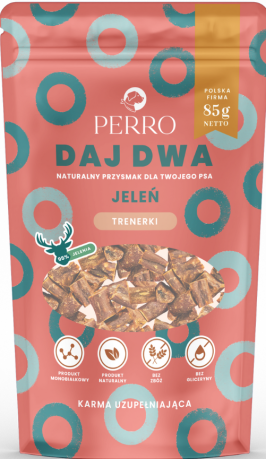 Perro DAJ DWA Przysmaki z jeleniem dla psa 85g