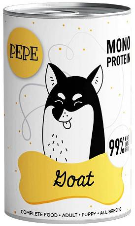 Paka Zwierzaka DOG PEPE Mono Protein Goat Karma z koziną op. 400g