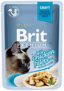 Brit Premium CAT with Chicken Fillets for Adult Cats Gravy Karma mokra z kurczakiem op. 85g