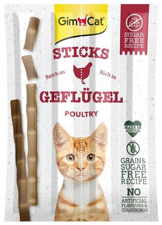 GimCat Geflugel Sticks Przysmak z drobiem dla kota op. 20g [Data ważności: 15.06.2024]