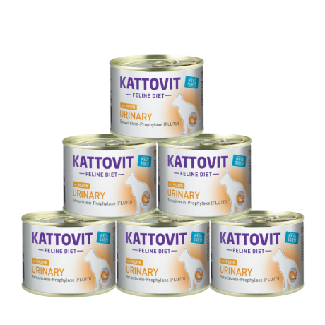 Kattovit CAT Feline Diet Urinary (Huhn) Karma mokra z kurczakiem op. 6x185g PAKIET