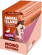 Animal Island Monoproteinowa Mokra Karma z kaczką w pasztecie dla kota 10x100g PAKIET