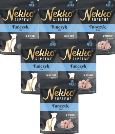 Nekko Supreme Adult Mokra Karma z tuńczykiem dla kota  12x70g PAKIET