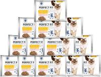 Perfect Fit CAT Adult (1+) Sensitive Karma mokra z kurczakiem i łososiem (sos) op. 13x(4x85g) PAKIET