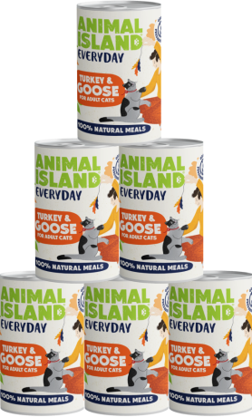 Animal Island Everyday Turkey&Goose Mousse Mokra Karma z indykiem i gęsią w musie dla kota 12x400g PAKIET