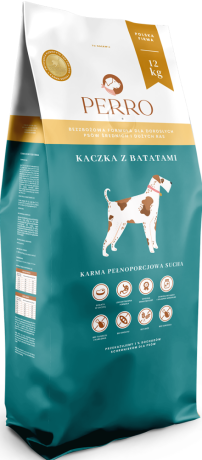 Perro Sucha Karma z kaczką i batatami dla psa 12kg