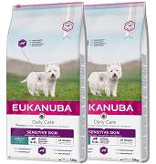 Eukanuba DOG Adult Sensitive Skin Daily Care Karma sucha op. 2x12kg DWU-PAK