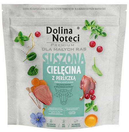Dolina Noteci Premium Adult Mini Suszona Karma z cielęciną i perliczką dla psa 1kg