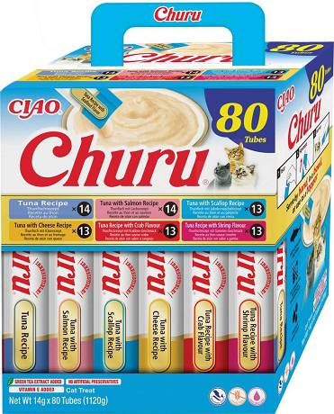 Inaba Cat Churu Tuna with Seafood Przysmak dla kota 80x14g