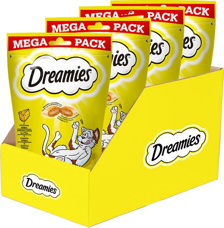 Dreamies Przysmak z pysznym serem dla kota op. 4x180g PAKIET