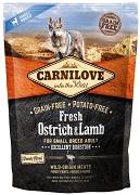 Carnilove DOG Adult Small Fresh Ostrich&Lamb Karma sucha z strusiem i jagnięciną op. 1.5kg