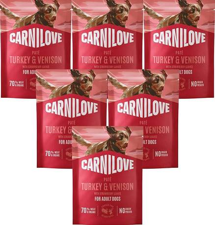 Carnilove DOG Adult Turkey&Venison Mokra Karma z indykiem i dziczyzną 12x300g PAKIET
