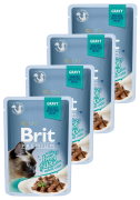 Brit Premium CAT with Beef Fillets for Adult Cats Gravy Karma mokra z wołowiną op. 12x85g PAKIET
