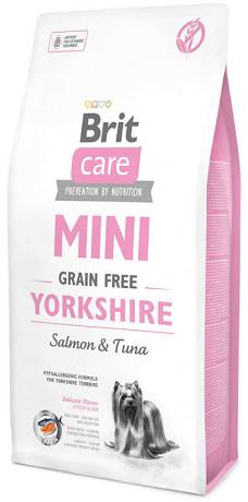 Brit Care DOG MINI Yorkshire Grain-Free Salmon&Tuna Karma sucha z łososiem i tuńczykiem op. 2kg