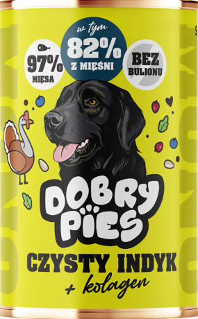 Dobry Pies Adult Mono Mokra Karma z indykiem dla psa 400g