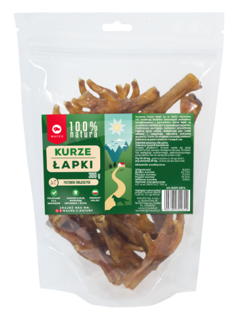 Maced Kurze łapki naturalne Gryzak dla psa op. 300g