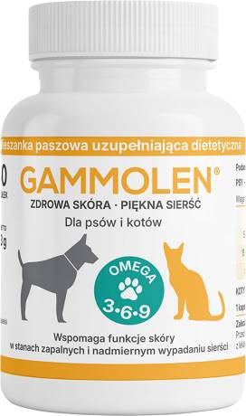 Gammolen Preparat na skórę i sierść na dla psa i kota 60kap.